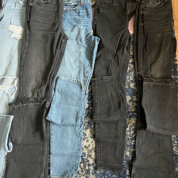 Assorted Denim Jeans and AC/DC Graphic Tee - Picture 3 of 4